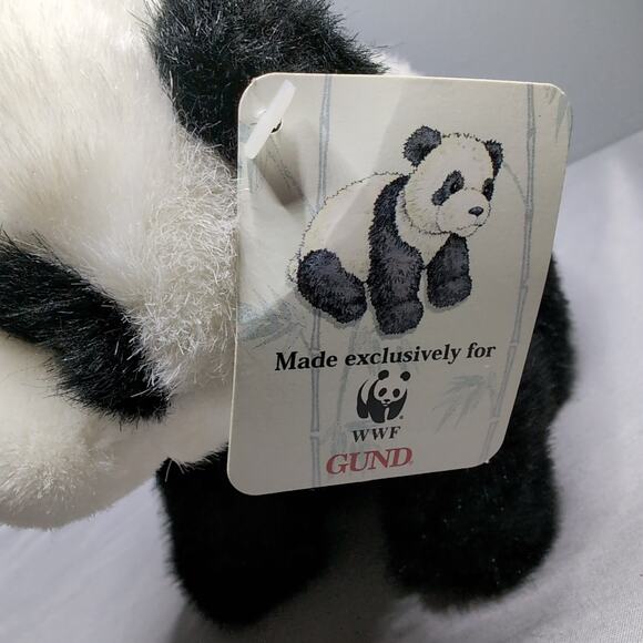 Gund Panda Bear Plush World Wildlife Fund WWF 5052 Stuffed Animal Toy with Tag - Picture 13 of 14